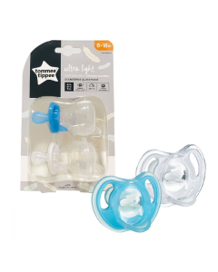 Tommee Tippee - Ultra Light Soothers 6-18mths Blue (2pk) 