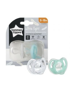 Tommee Tippee - Ultra Light Soothers 6-18mths Green (2pk) 