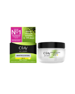 Olay Anti Wrinkle Sensitive And Natural Day Cream SPF15 - 50ml