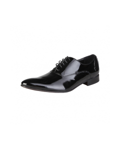 Versace 1969 Mens Cesar Patent Black Dress Shoes (Size 46)