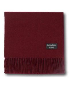 Gretna Green - 100% Lambswool Scarf in Wine