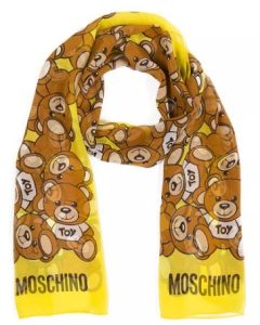 Moschino Toy Bear Scarf - Yellow