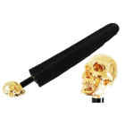 Pasotti Men Gold Skull Umbrella