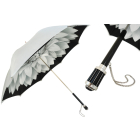 Pasotti Women Silver Dahlia Umbrella, Double Cloth