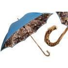 Pasotti Nature Umbrella With Broom Wood Handle, Double Cloth
