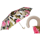PASOTTI Women Leather Handle Flower Umbrella