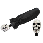 Pasotti Women Silver Skull Umbrella Black