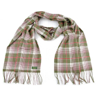 Glencroft - 100% Cashmere Green Plaid Stole