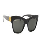 Balenciaga -  BB0132S 001 Grey & Black Sunglasses