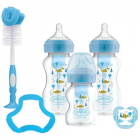 Dr Brown - Options+ Wide Neck Bottle Blue Gift Set Damaged Box