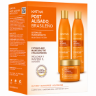 Kativa - Keratin Hair Straightening Post Relaxer Treatment Set Shampoo & Conditioner (250ml) + Mask (150ml)