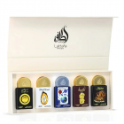 Lattafa - Giftset Collection 20ml X 5 Pcs  (Nebras, Kashan, Art Of Wood, Art Of Universe & Ansaam Gold)