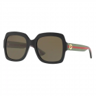 Gucci - GG0036SN 002 Woman's Sunglasses Black/Green/Brown
