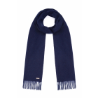 Hortons England - 100% Cashmere Scarf -Navy Blue