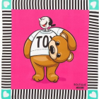 Moschino Boutique Olive Oyl as Toy Bear Scarf - Pink