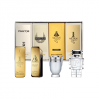 Paco Rabanne 4 Piece Gift Set: 1 Million Elixir Parfum 5ml - Phantom Eau de Toilette 5ml - Invictus Eau de Toilette 5ml -1 Million Eau de Toilette 5ml