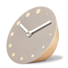 Siebensachen by Adam + Harborth Rockaclock Desk Clock in Beech and Grey