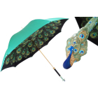 Pasotti Women Luxury Peacock Umbrella 