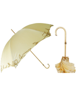 Pasotti Women Ivory Woman's Decorated Umbrella