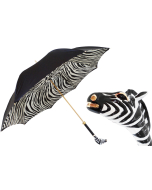 Pasotti Women Enameled Zebra Umbrella