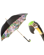 Pasotti Luxury Parrot Umbrella, Double Cloth 
