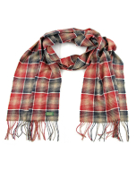 Glencroft - 100% Cashmere Plaid Red and Black Stole