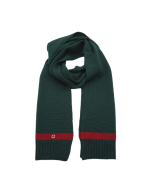 Gucci -Knitted Scarf GG Logo - Green/Red