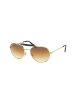 Ray-Ban Aviator Double Bridge Sunglasses - Gold/Brown