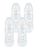 NUK - First Choice+ Temp Control Bottle with Silicone Teat 4PK (300ml)