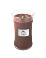 WoodWick - Stone Washed Suede Large Hourglass Jar Candle