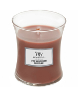 WoodWick - Stone Washed Suede Medium Hourglass Jar Candle