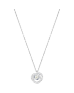 Swarovski Small Blue Generation Pendant - Rhodium Plating