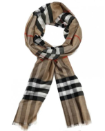 Burberry Unisex Silk & Wool Scarf