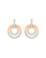 Swarovski Two-Tone Steel/Gold-Plate Circle Earrings