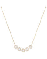 Swarovski Angelic Square Necklace - White/Rose Gold Plating