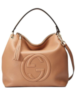 Gucci - Soho Leather Tote Bag - Beige Brown