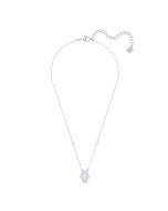 Swarovski Luckily Hamsa Hand Necklace, White, Rhodium Plating