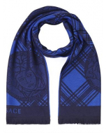 Versace Collection 100% Wool Scarf – Blue