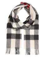 Burberry - Checked Cashmere Scarf - Stone