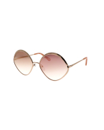 Chloé CE168S Dani Sunglasses Rose Gold Peach For Women