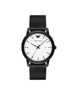 Emporio Armani Stainless Steel Black Strap Men's Watch