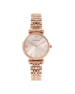 Emporio Armani Ladies Rose Gold T-Bar Watch AR11059