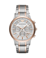 Emporio Armani Men's Chronograph Stainless Steel Rose Gold-tone Quartz Watch