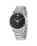 Emporio Armani Men's Black Dial Chronograph Wristwatch