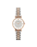 Emporio Armani Ladies Two-Tone Rhinestone Watch AR1926