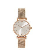 Emporio Armani - Ladies Rose Gold Mesh Watch AR1956