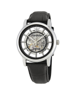 Emporio Armani - Luigi Skeleton Dial Men's Leather Watch AR1981