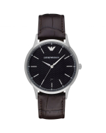 Emporio Armani Mens Leather Strap Watch AR2480