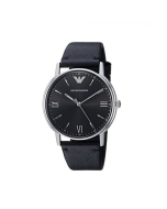 Emporio Armani Men's Black Watch - Silver/Black