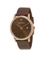 Emporio Armani Luigi Brown Sunray Dial Men's Watch